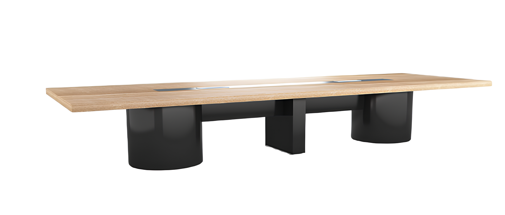 Modern black brown office conference table luxury wooden meeting table