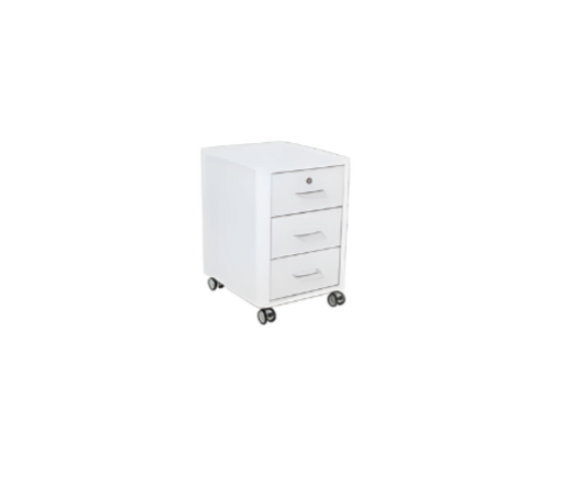 Modern white chest of drawers luxury office furniture wood wheels modern