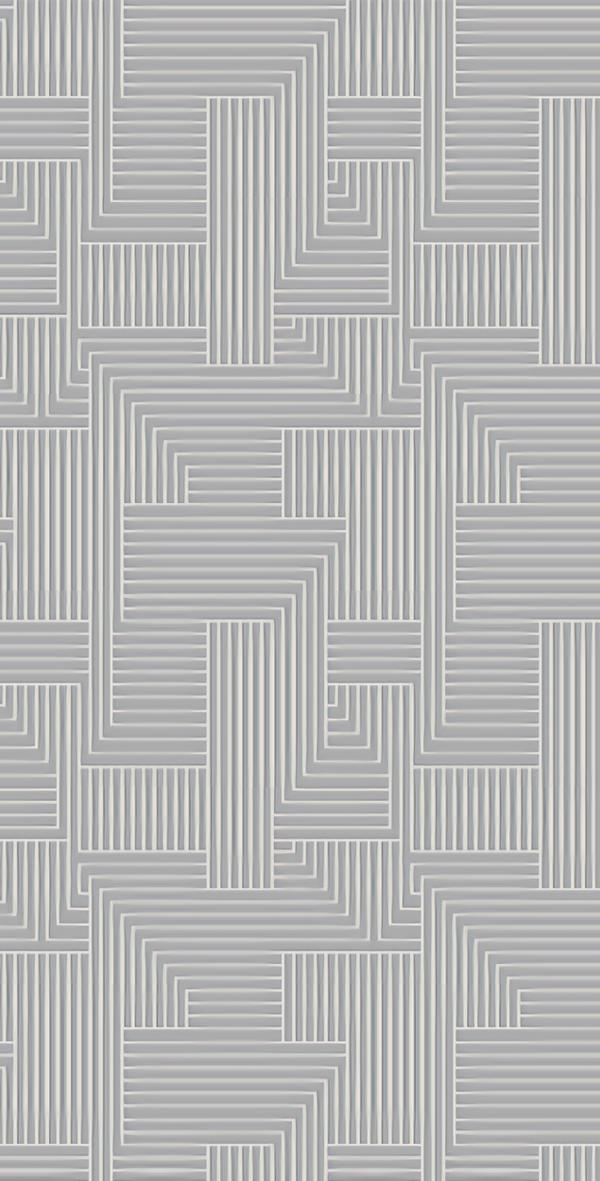 Carpet Short Pile Abstract Geometric Gray Pattern Hall Foyer Porch