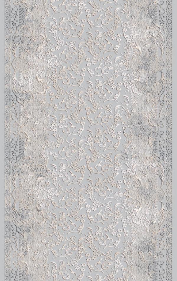 Gray-White Carpet Synthetic Fiber Short-Pile Living Room Designer Rugs