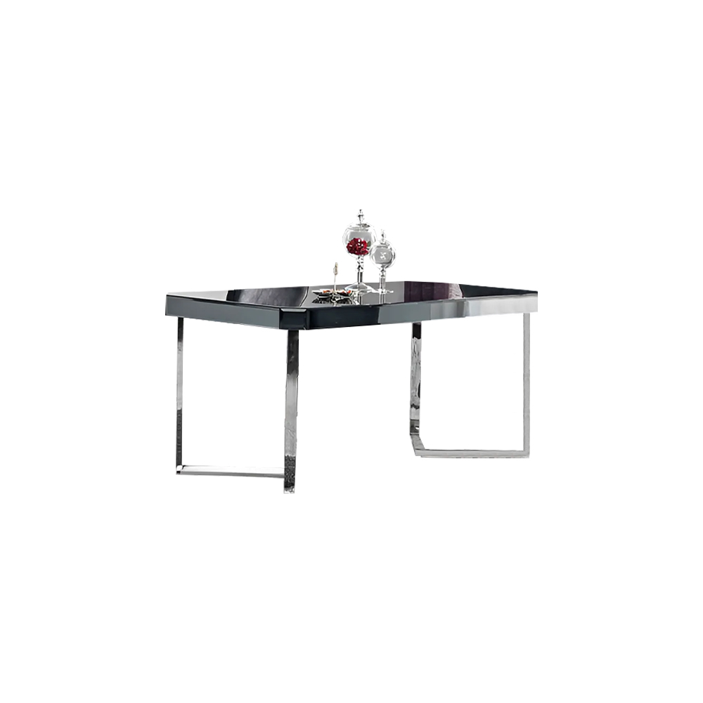 Luxury dining table metal gray dining room modern tables