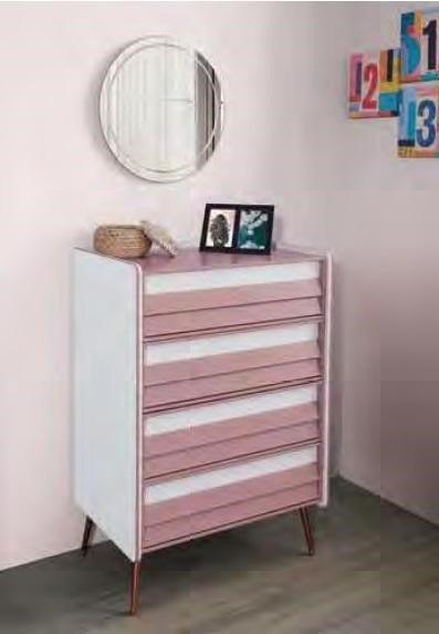 Nursery Youth Room Chest of Drawers Two-Tone Furniture Girl New