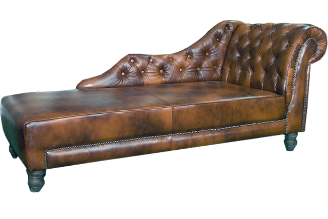 Chaise Longues Chesterfield Lounger Chaise Leather Textile Fabric Sofa Relax New Luton