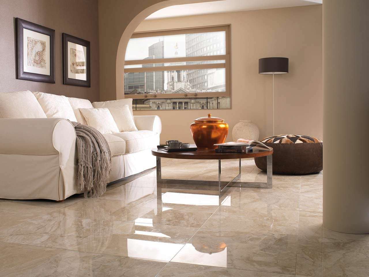 60x60cm marble floor tiles natural stone tile covering 52m² Crema Marfil