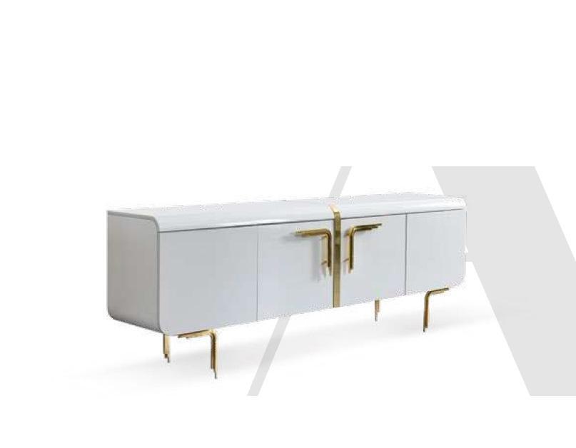 Luxury White Sideboard Modern Dresser Living Room Furniture Furnishings New