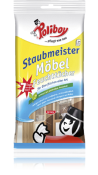 Staubmeister furniture wet wipes 20 pieces.