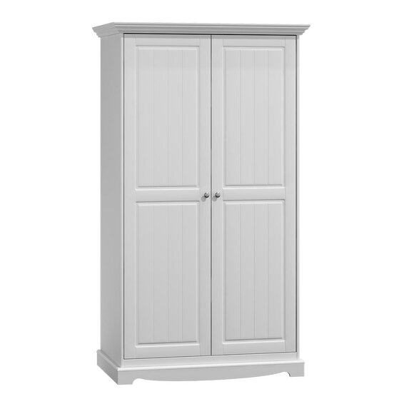 Country House Wardrobe Cupboard Multipurpose Wardrobe Wood Cupboards White