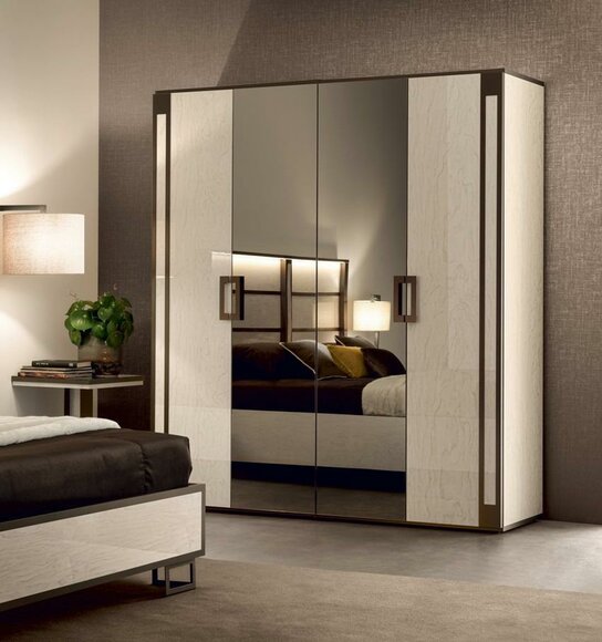 Luxury clothes closet design wardrobes furniture wood Italian furniture