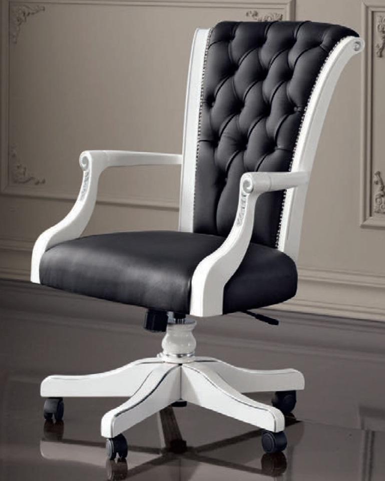 Office Chair Wood Executive Chair Chesterfield Italian Furniture Black Swivel