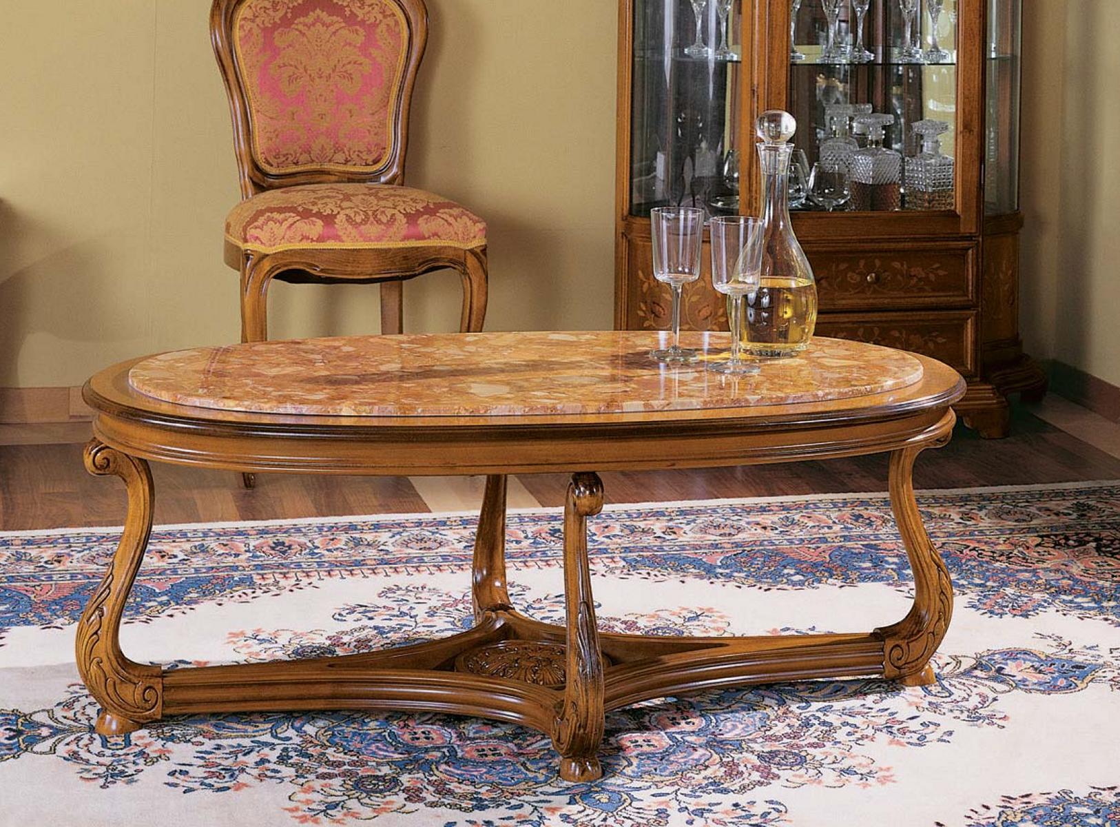 Oval Coffee Table Wooden Tables Side Table Living Room Italian Furniture Table