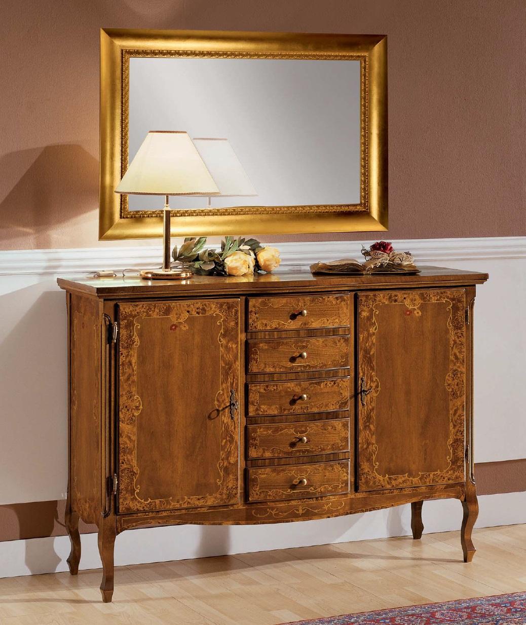 Luxury Chest of Drawers Mirror Group Wooden Console Sideboard Drawers Chests Consoles