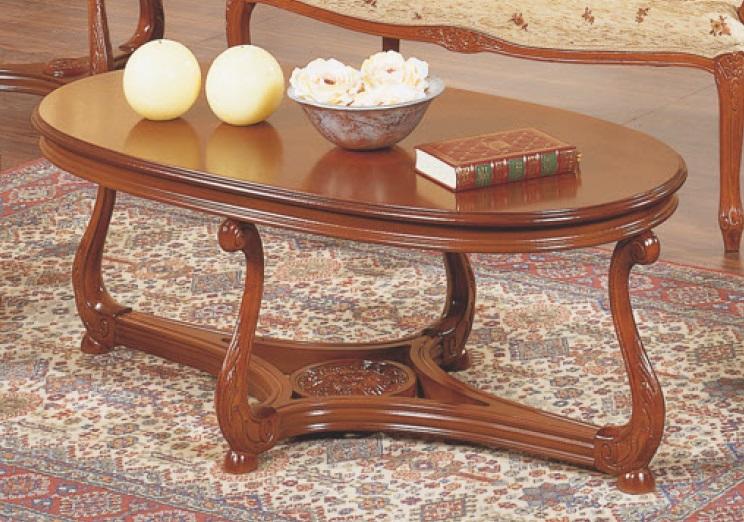 Oval Coffee Table Brown Lacquered Side Table Wooden Coffee Table Living Room Table