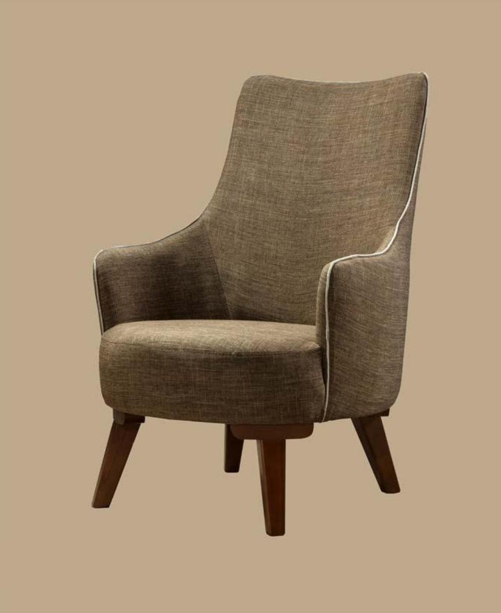 Luxury Modern Armchair 1 Seater Design Living Room Upholstery Wood