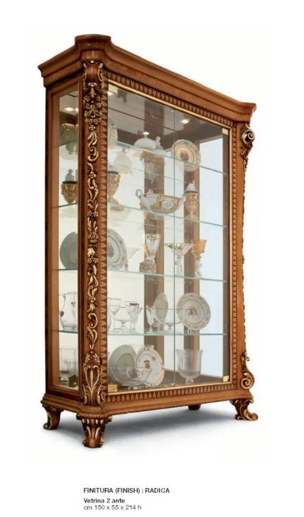 Display cabinet cabinets display cabinets wood luxury glass cabinet cabinet brown baroque