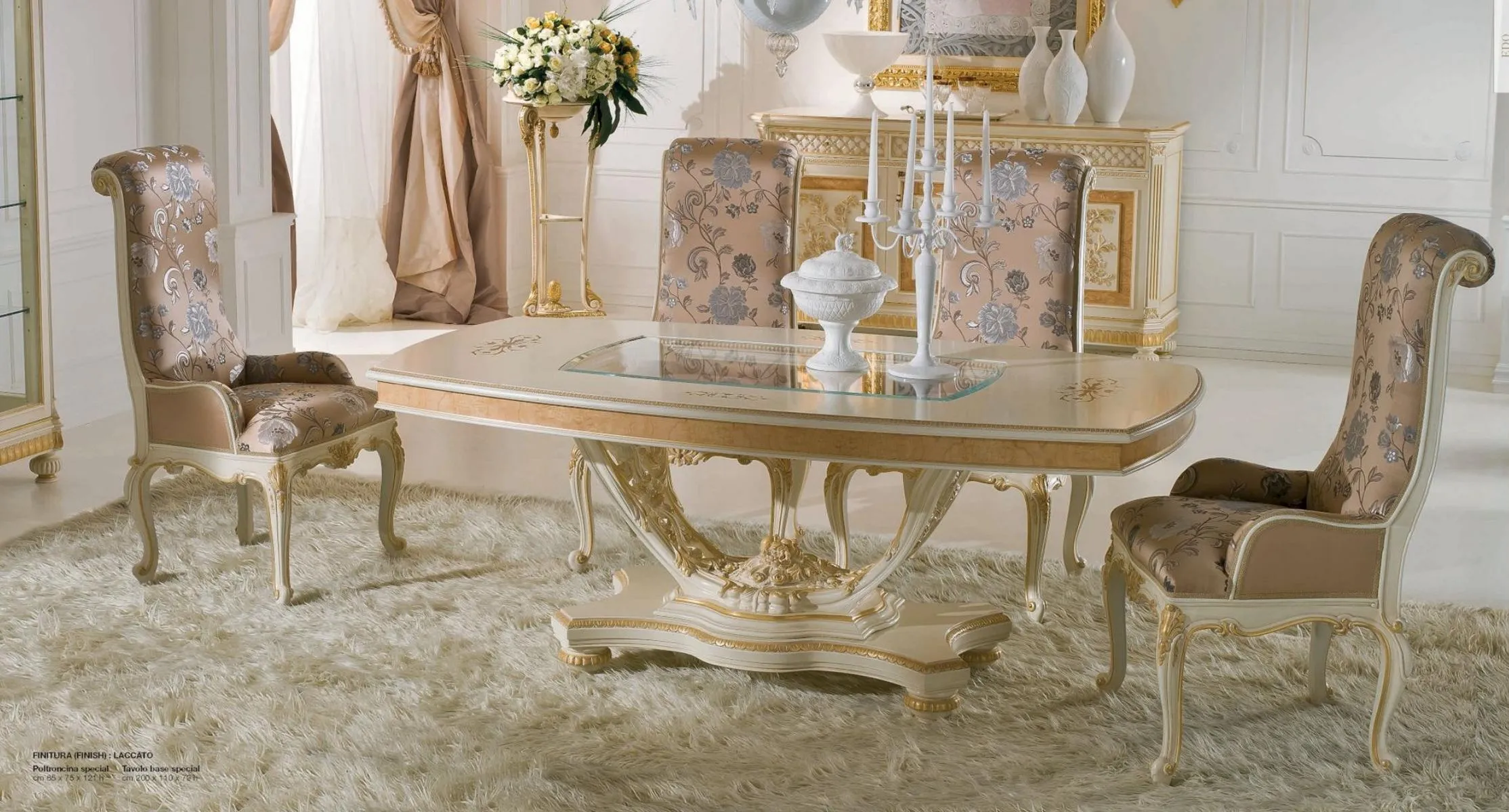 Luxury dining table dining room table tables dining baroque room