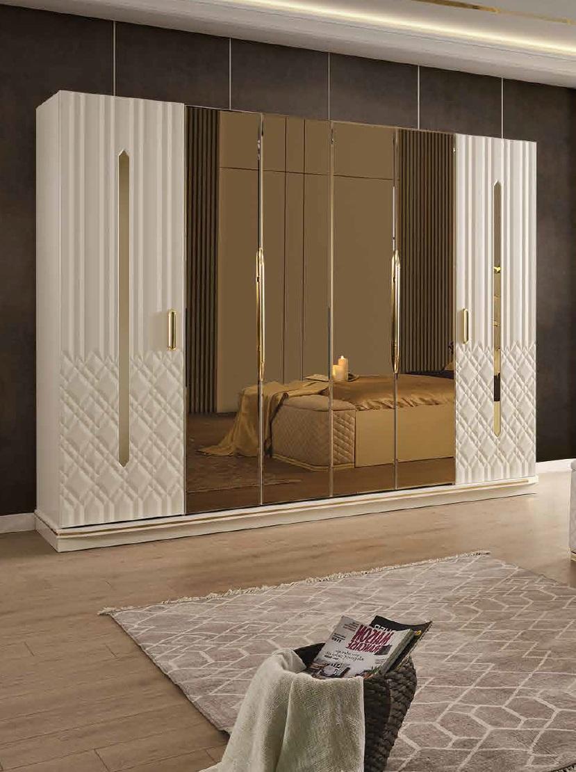 Modern closet luxury closet wood cabinets glass high gloss