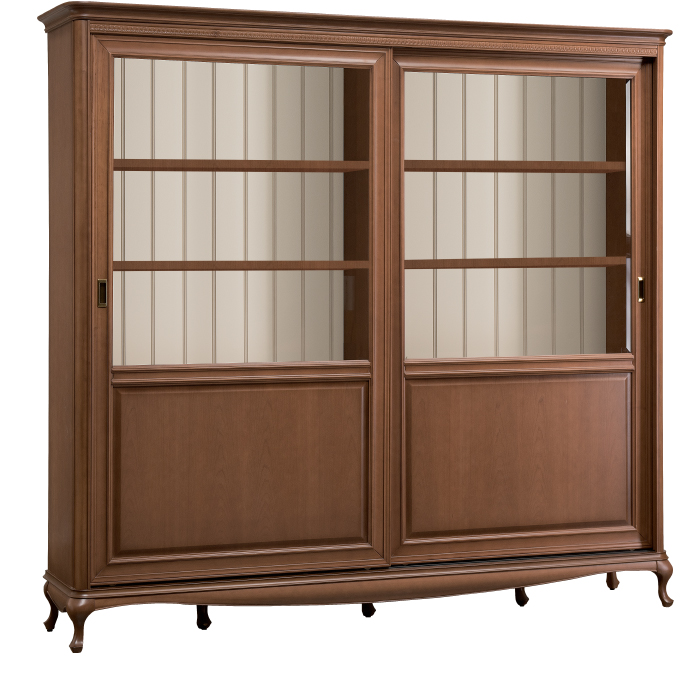 Bookshelf Sideboard Classic Furniture Shelves Wood Display Cabinet