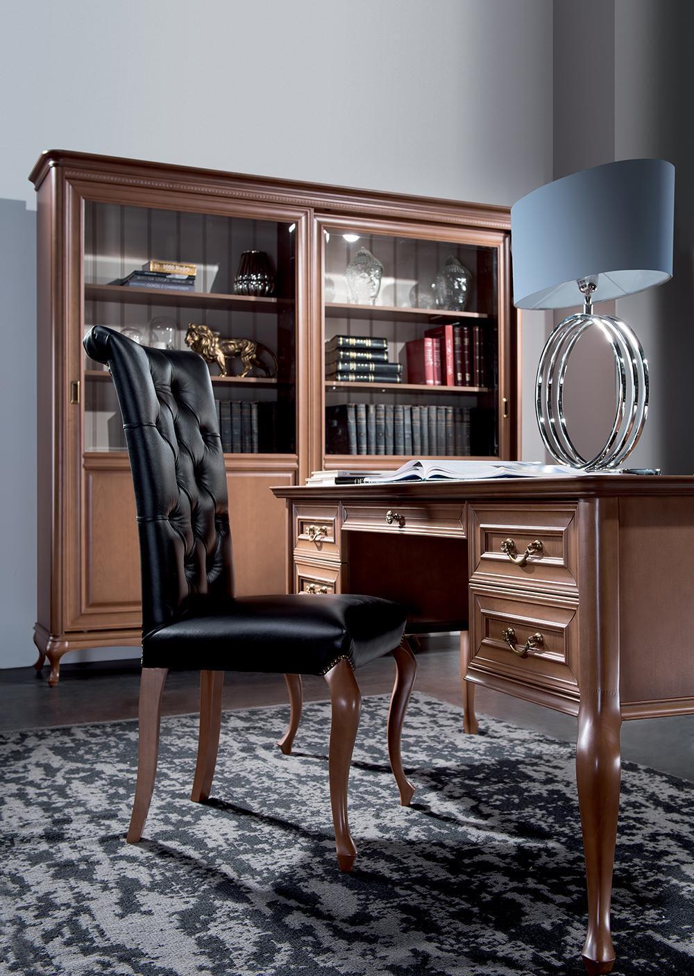 Classic desk with armchair luxury office furniture wood furniture