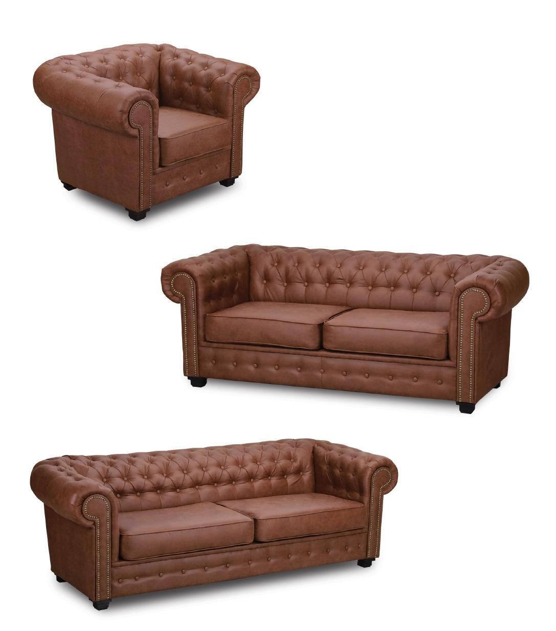 Sofa set Chesterfield 3+2+1 living room furniture couch set fabric textile