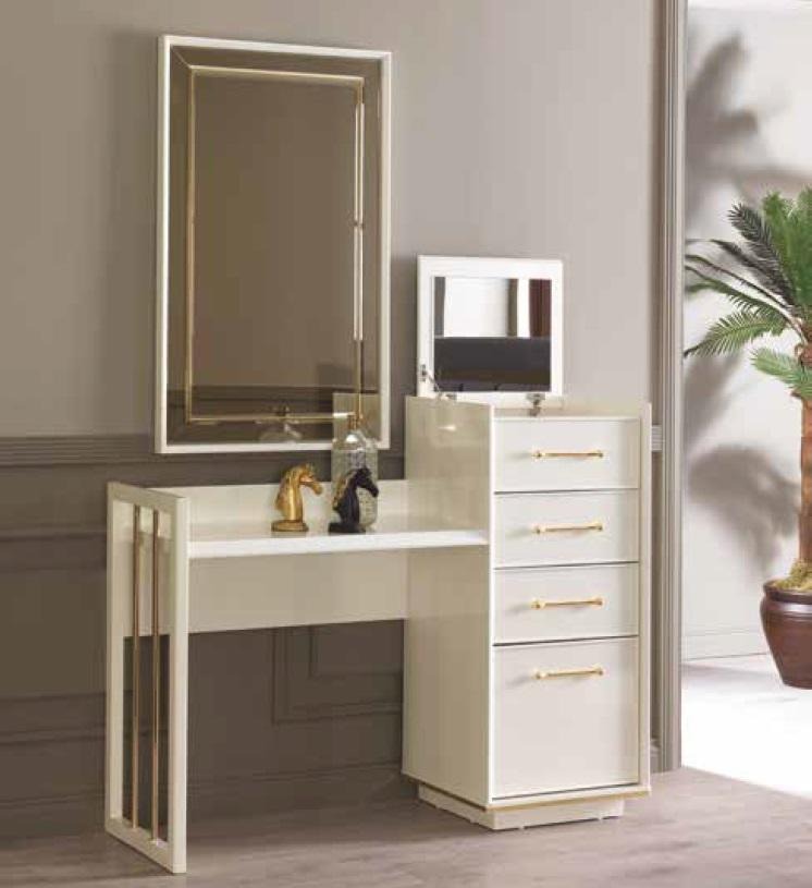 Dressing table with mirror design luxury console dresser bedroom