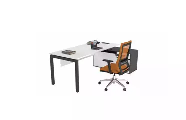 White work desk Computer desk Office desks Wooden furniture Writing furniture Modern