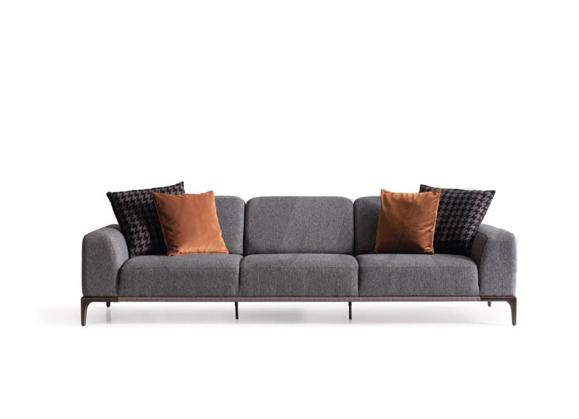 Sofa 4 Seater Colour Grey Living Room Design Style Furniture Modern