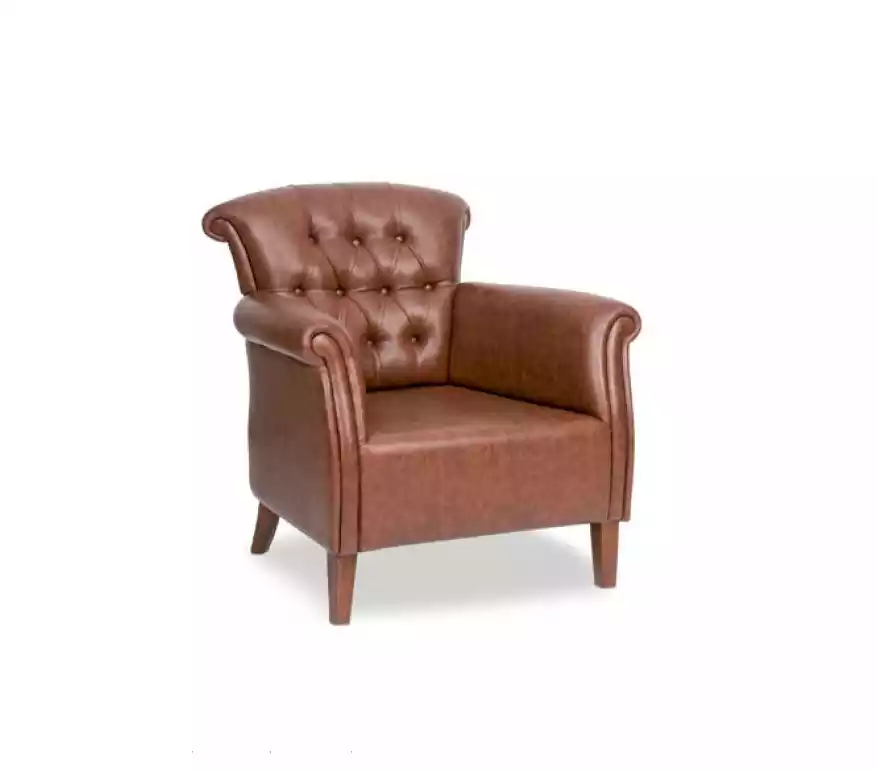 Designer Armchair Brown Luxury Chesterfield Furniture Executive Chair