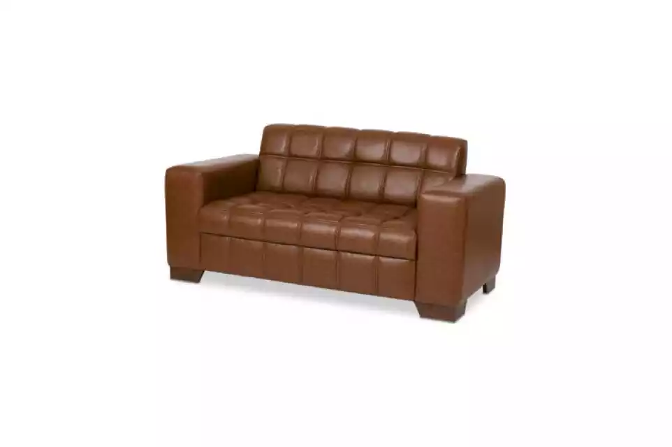 Brown leather two seater office furniture collection fabric couch