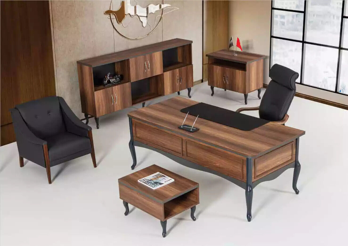 Study desk Luxury design desk Office Office furniture Executive desk