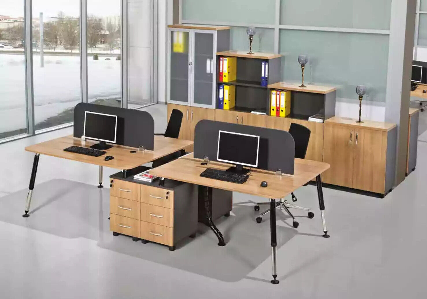 Large desk luxury office furniture executive computer desk design