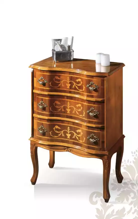 Classic Small Chest of Drawers 3 Drawers Living Room Wood Furniture Design