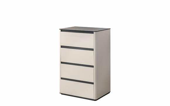 Beige wooden chest of drawers 4-door wooden wardrobe bedroom Elegant add-on wardrobe