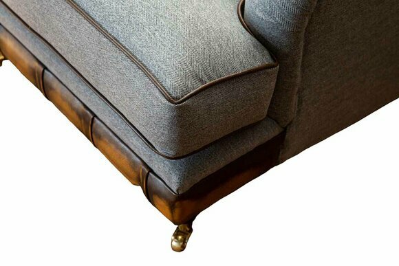 Armchair Wing Chair Seater Fabric Luxury Living Room Classic Chesterfield