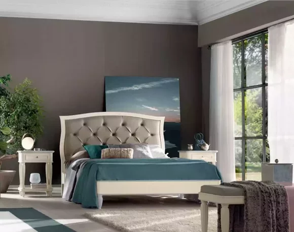 Bed 2x Bedside Tables 3 pcs. Bedroom Set Design Modern Luxury Group