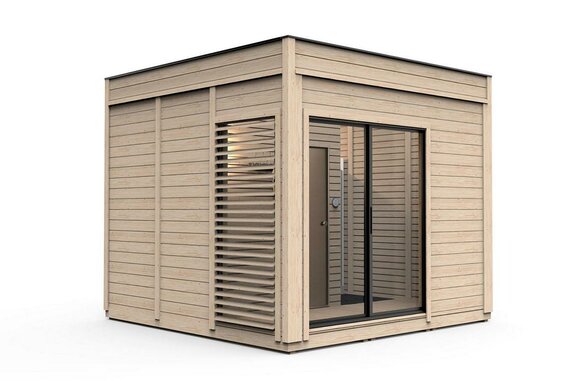 Wooden Sauna Outdoor Sauna Wood Pinewood Sauna House Panorama Cottage Garden