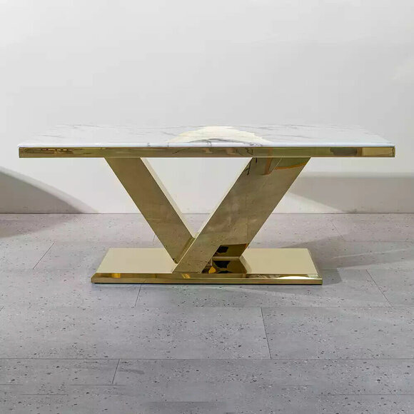 Dining Room Furniture Designer Dining Table Stainless Steel Table Gold Modern Tables