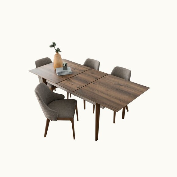 Large dining room brown table wood furniture designer dining room tables