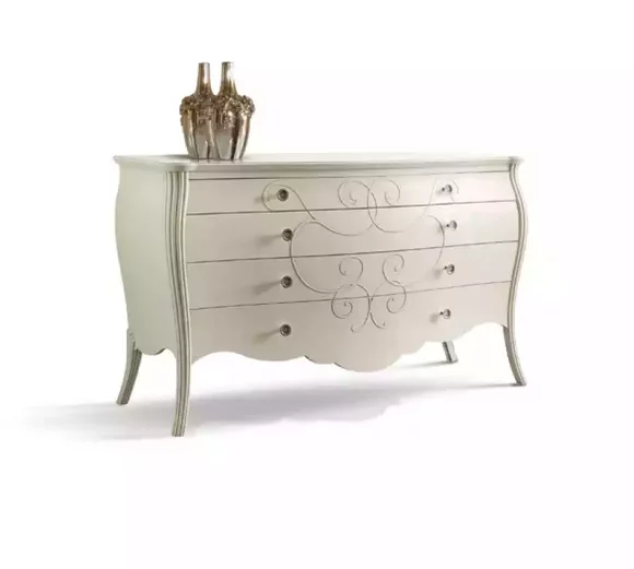 Furniture Design Classicе Chest Of Drawers White Luxury Wood New