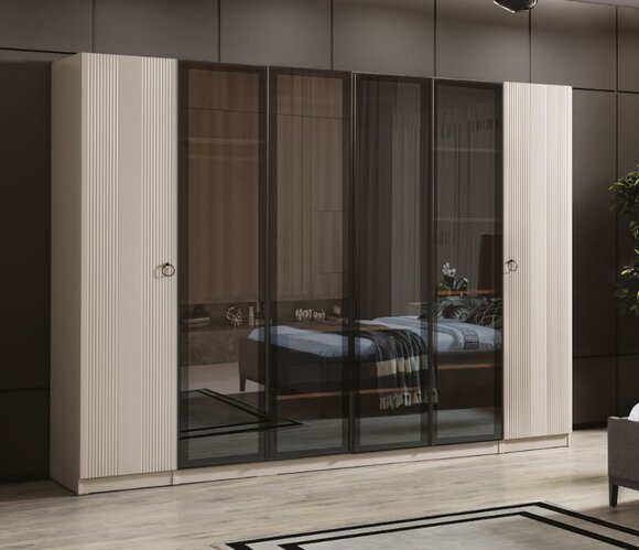 Luxury Wardrobe Bedroom Style Modern Wood Furniture Cupboards Wardrobe