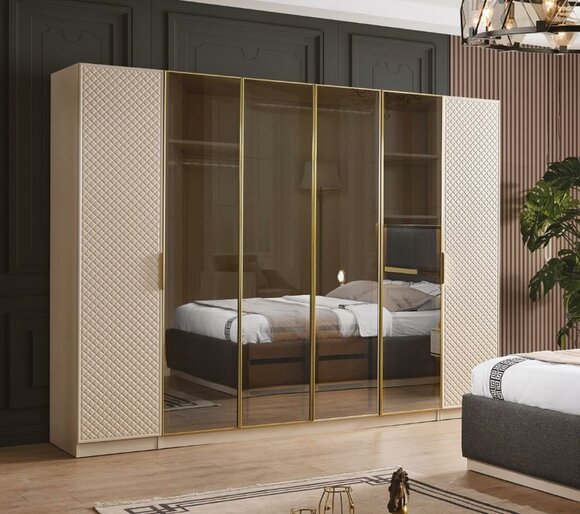 Elegant wardrobe in the bedroom luxurious wood furniture wardrobes wardrobe