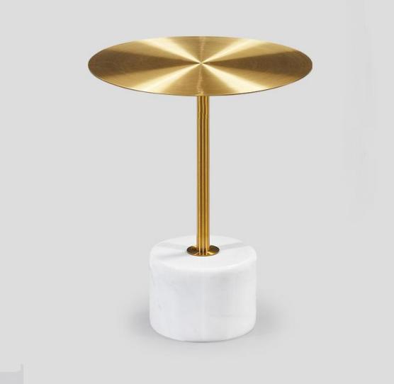 luxury coffee table tables round modern metal gold stylish side table