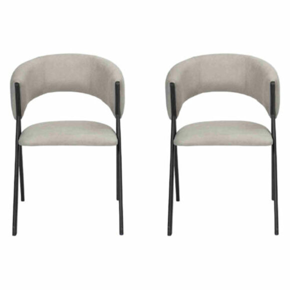 Dining Room Luxury Designer Style Modern 2x Chairs Upholstered Seat Furnishing New