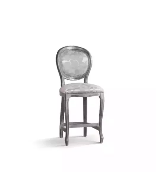 Classic Grey Chair Designer Bar Stool Wooden Chair Luxury New Furniture