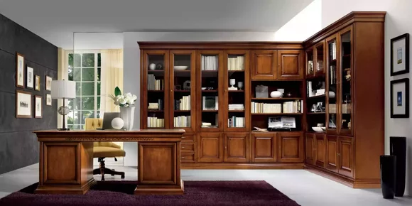 Classic Desk Office Furniture Wooden Furniture Brown Table Furniture Office