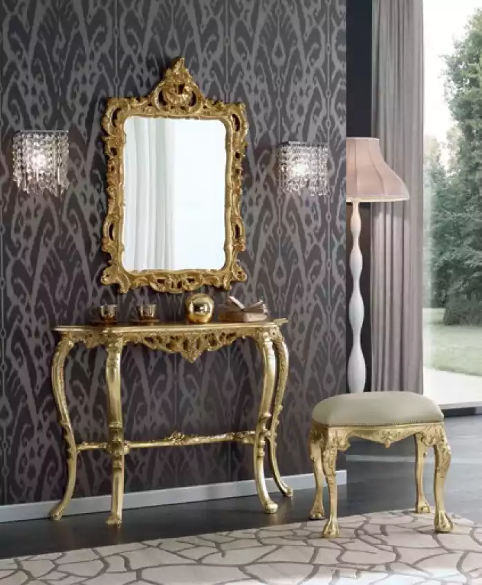 Bedroom dressing table consoles with mirror luxury stool furniture