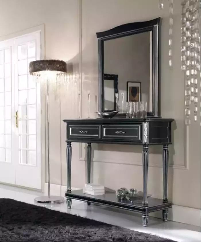 Luxury console table on sale with mirror