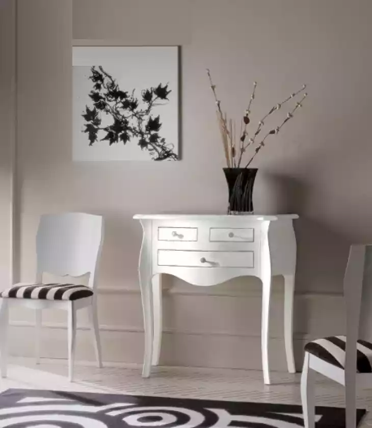 Console Classic Luxury Italy Design Furniture Wood White Sideboard