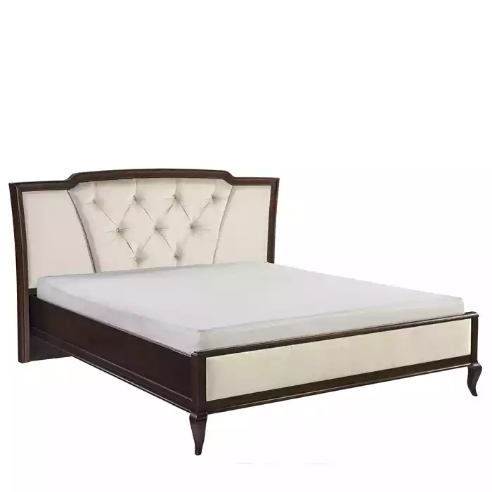 Bed of wood Chesterfield Beds Double Bed in Bedroom Velvet Textile