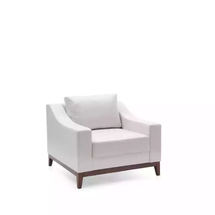 Armchair White Scandinavian Upholstered Armchair Television Lounge Club Furniture