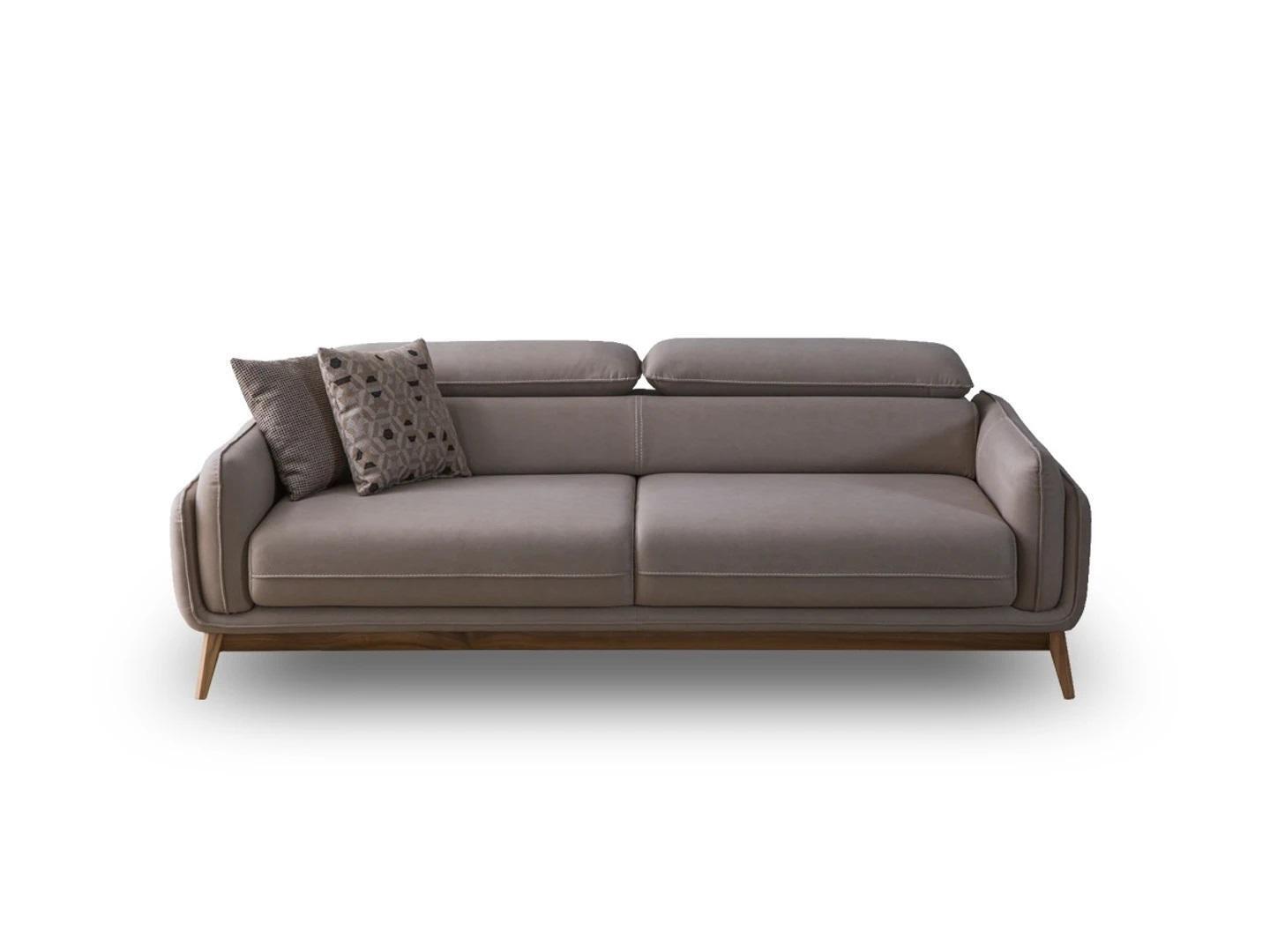 Living room leatherette three seater sofa modern upholstered furniture design furniture new